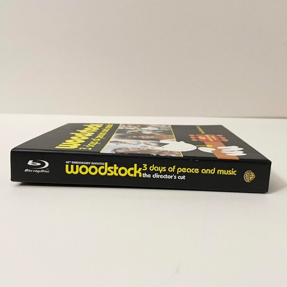 Woodstock Three Days of Peace Music Blu ray 3 Disc Set 40th Anniversary Flaws - Picture 2 of 16